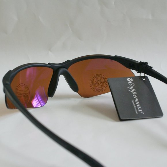 NWT SharpEdge semi-rimless sports wrap blade Coppermax lens tech sunglasses - Picture 3 of 5
